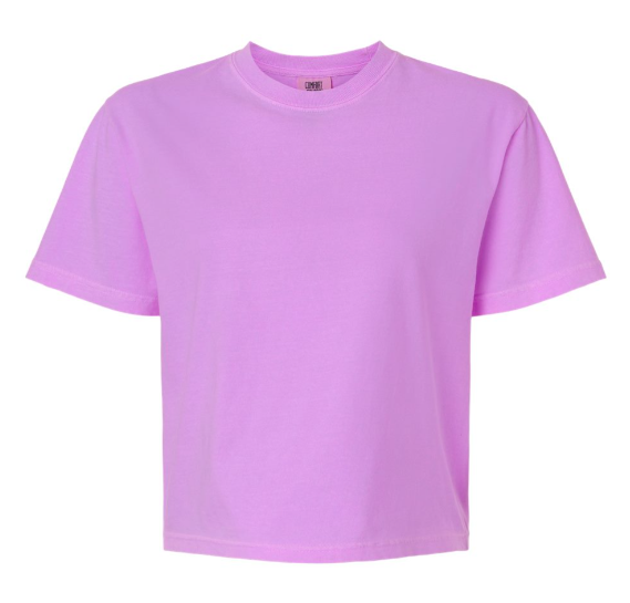CC Boxy T-Shirt - Neon Violet