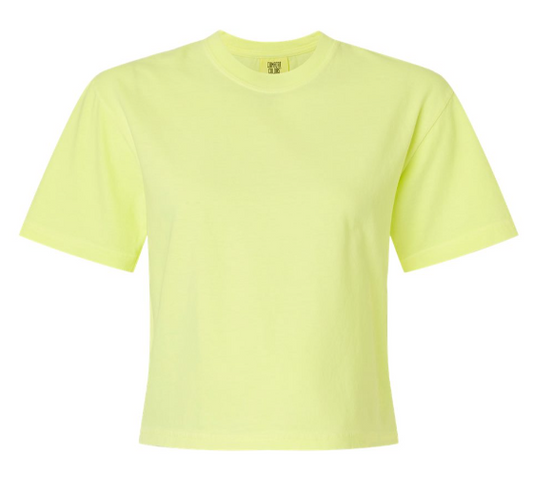 CC Boxy T-Shirt - Neon Lemon