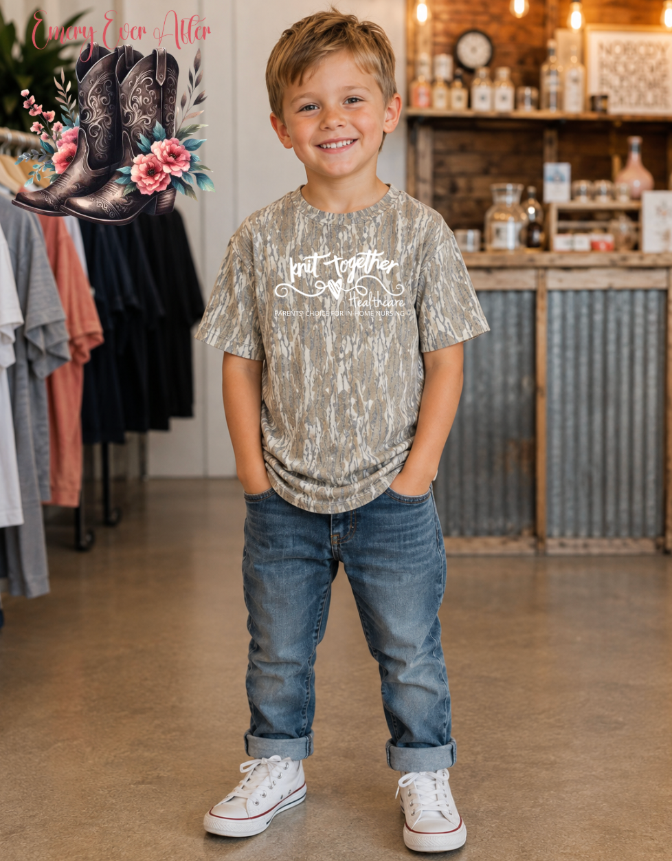 Knit Together Mossy Oak T-Shirt (Youth)