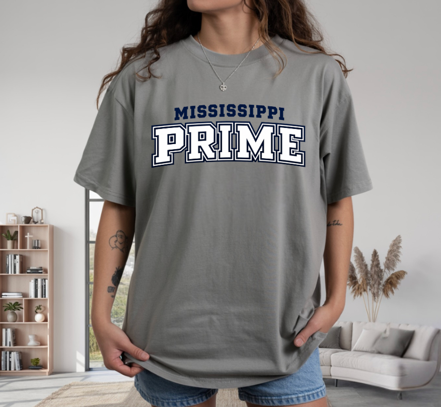 Grey Mississippi Prime T-Shirt