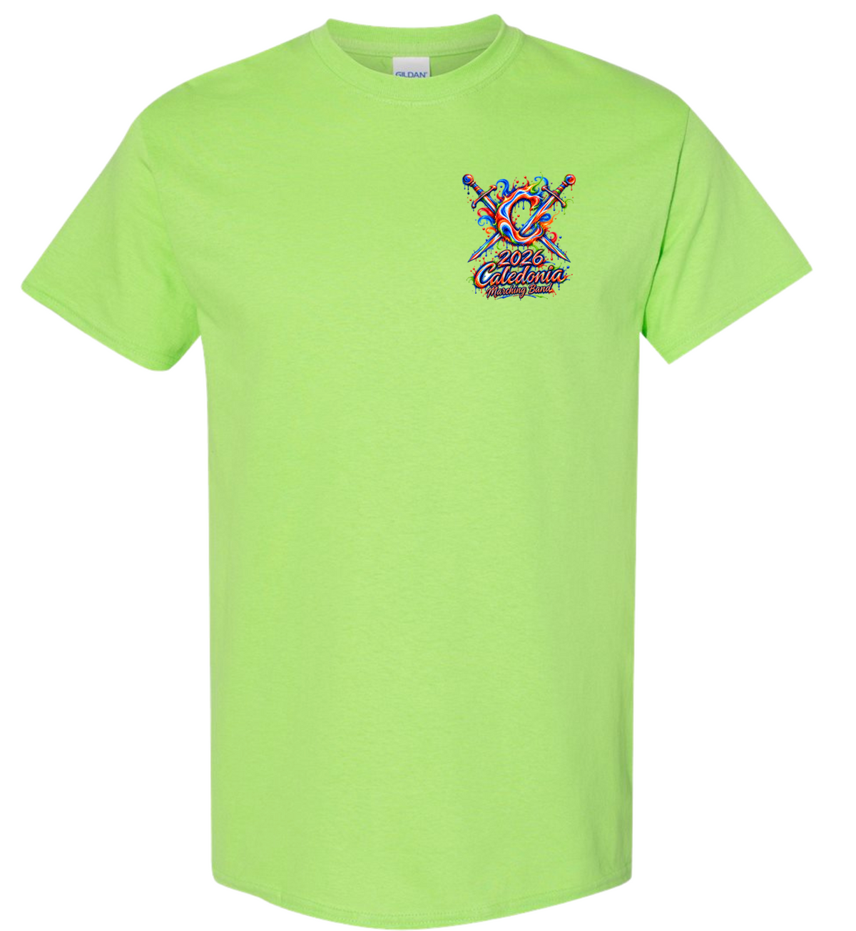 Gildan Lime Vanish Band Shirt