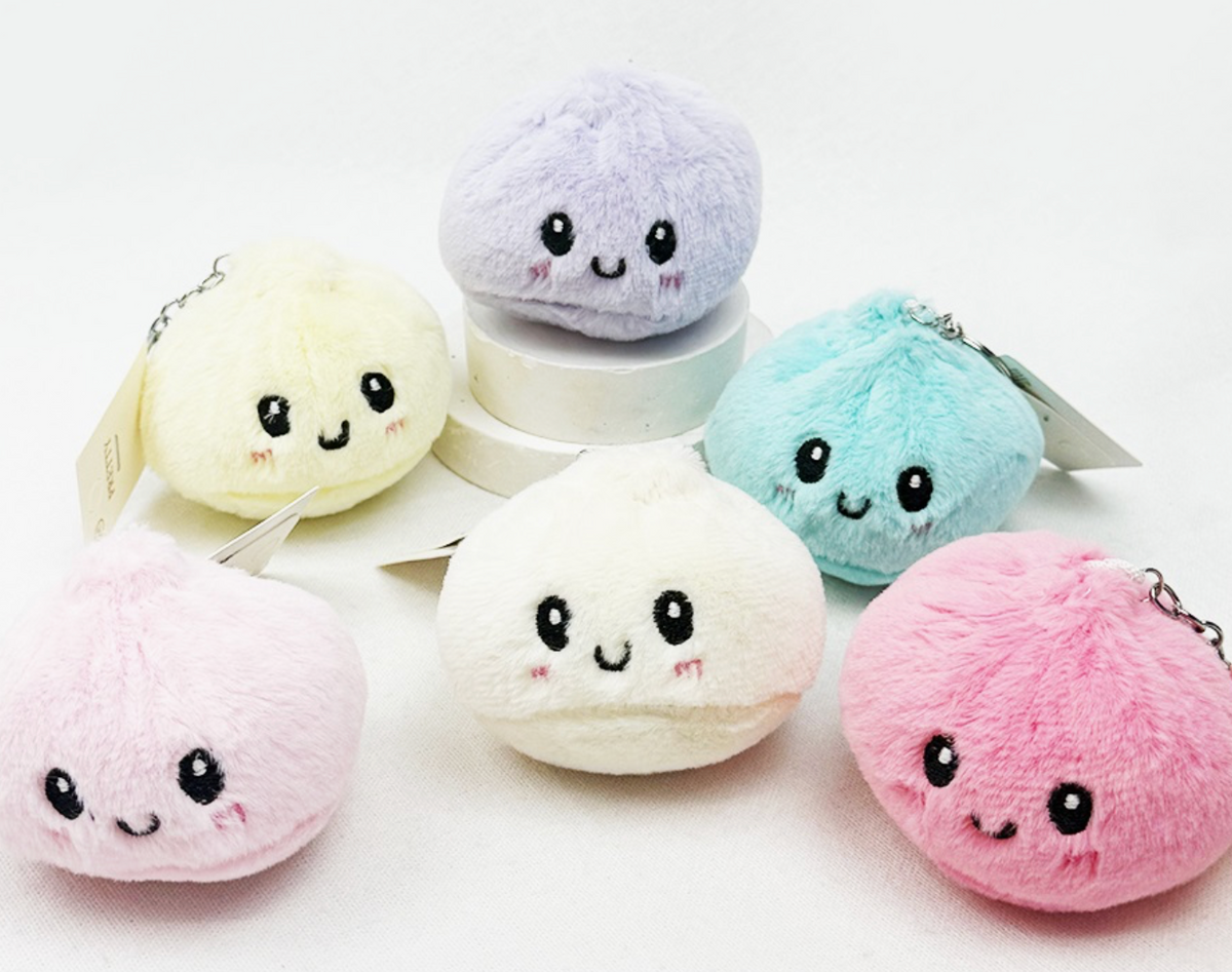 Dumpling Squishy Keychain