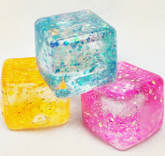 Glitter Ice Cube Squishy