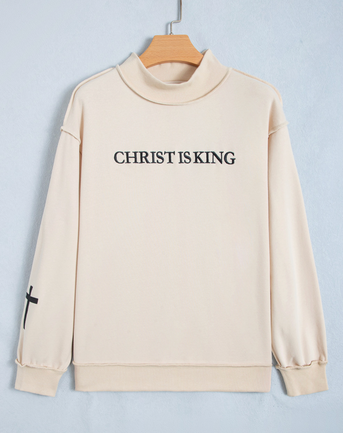 CHRIST IS KING Embroidered Sweatshirt