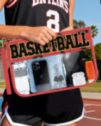 BASKETBALL Patch Clear Cosmetic Bag