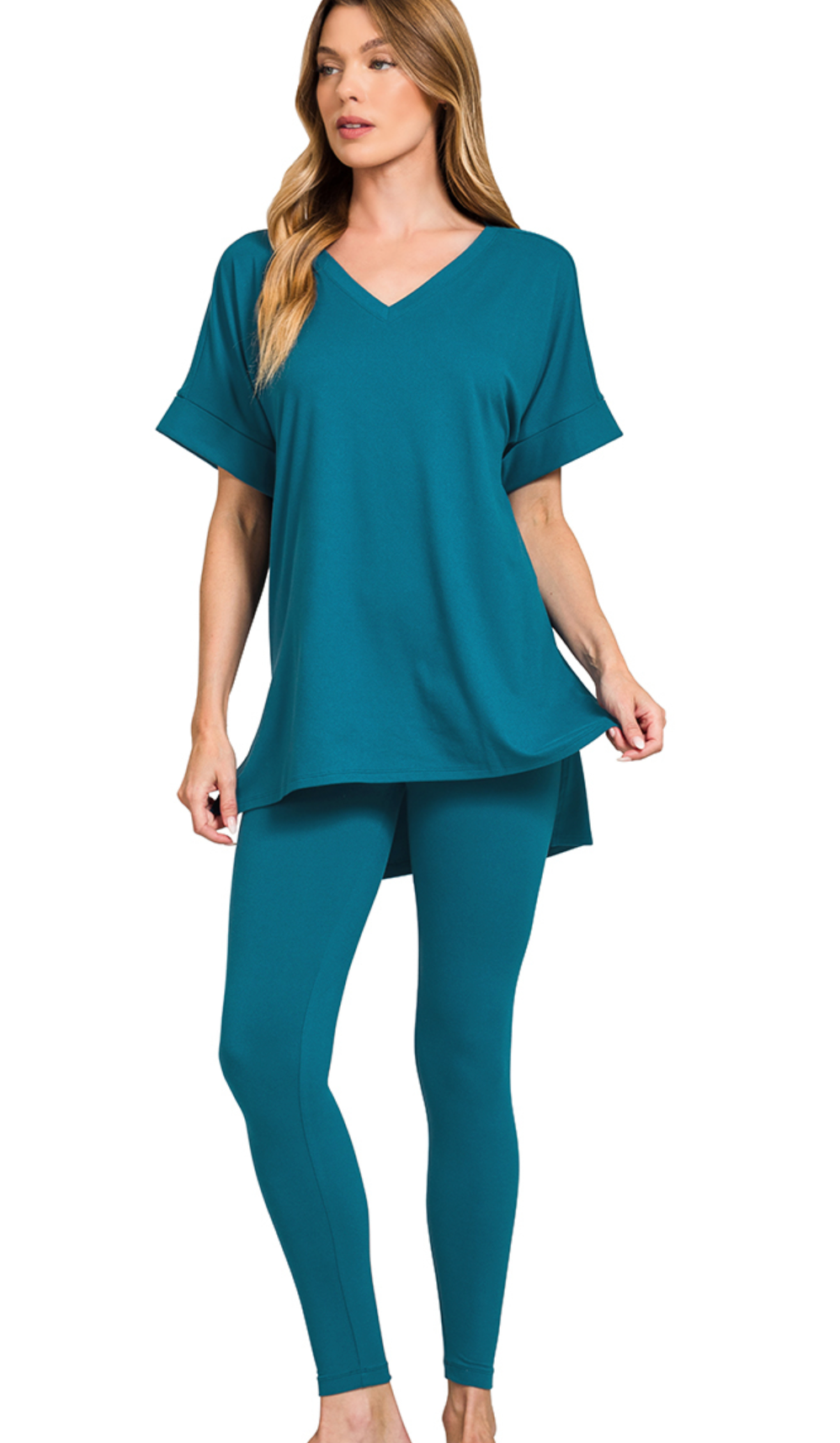 Leggings/VNeck Shirt Sets