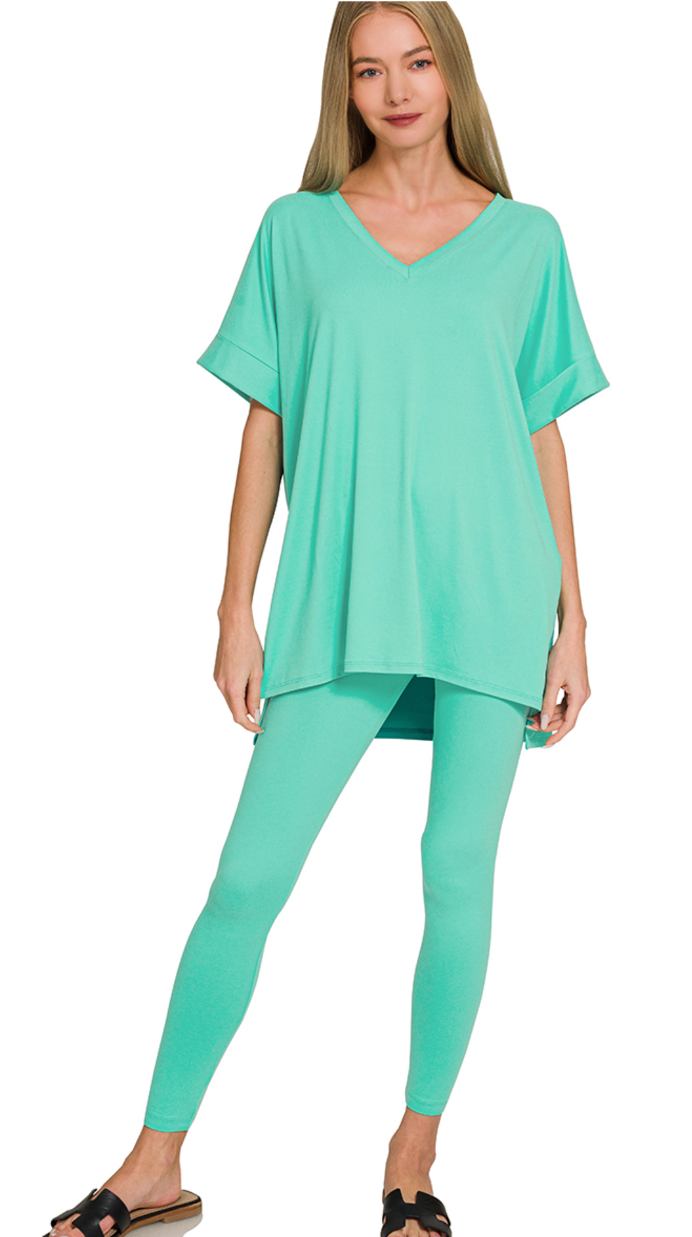 Leggings/VNeck Shirt Sets