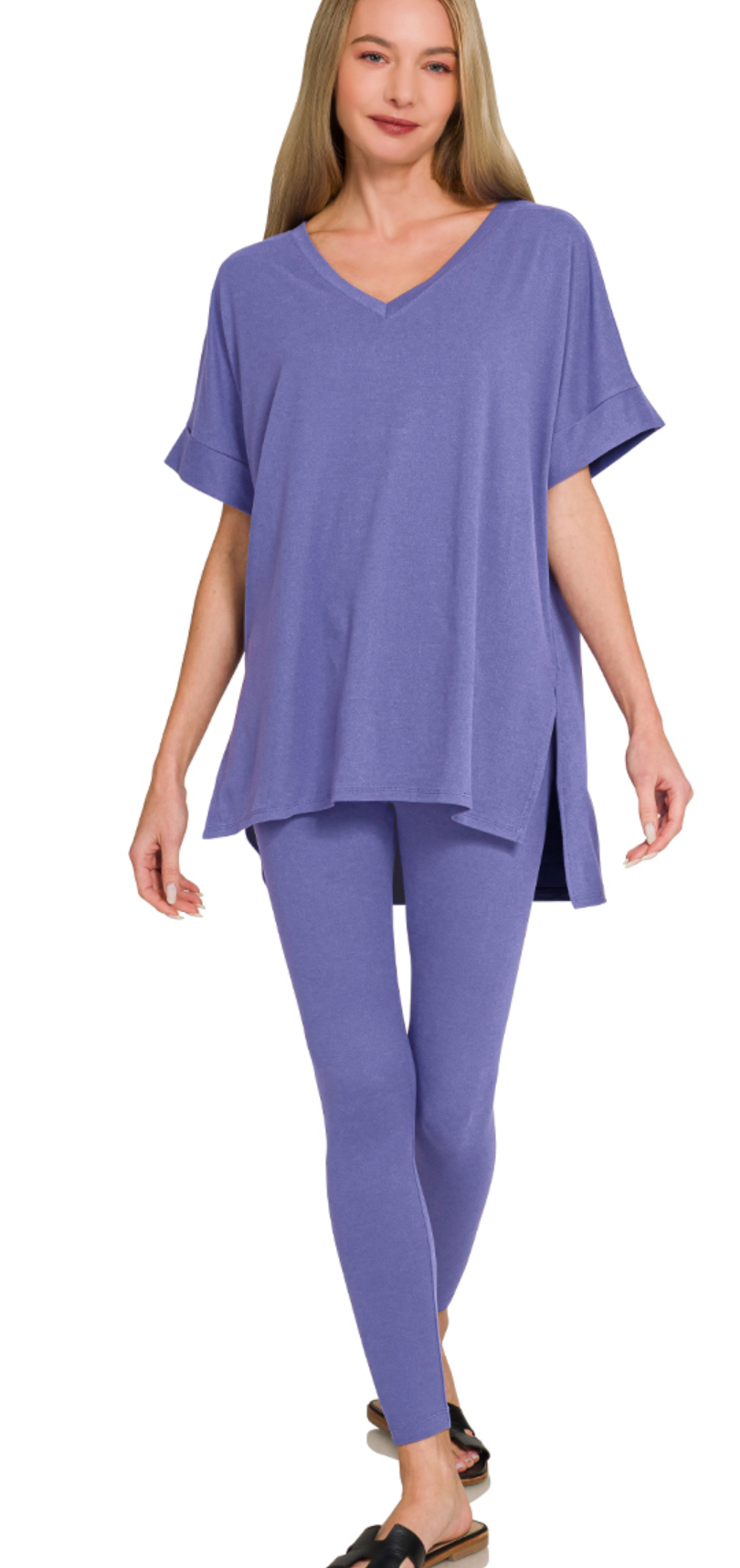 Leggings/VNeck Shirt Sets
