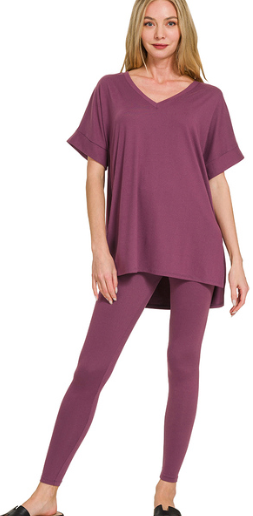Leggings/VNeck Shirt Sets