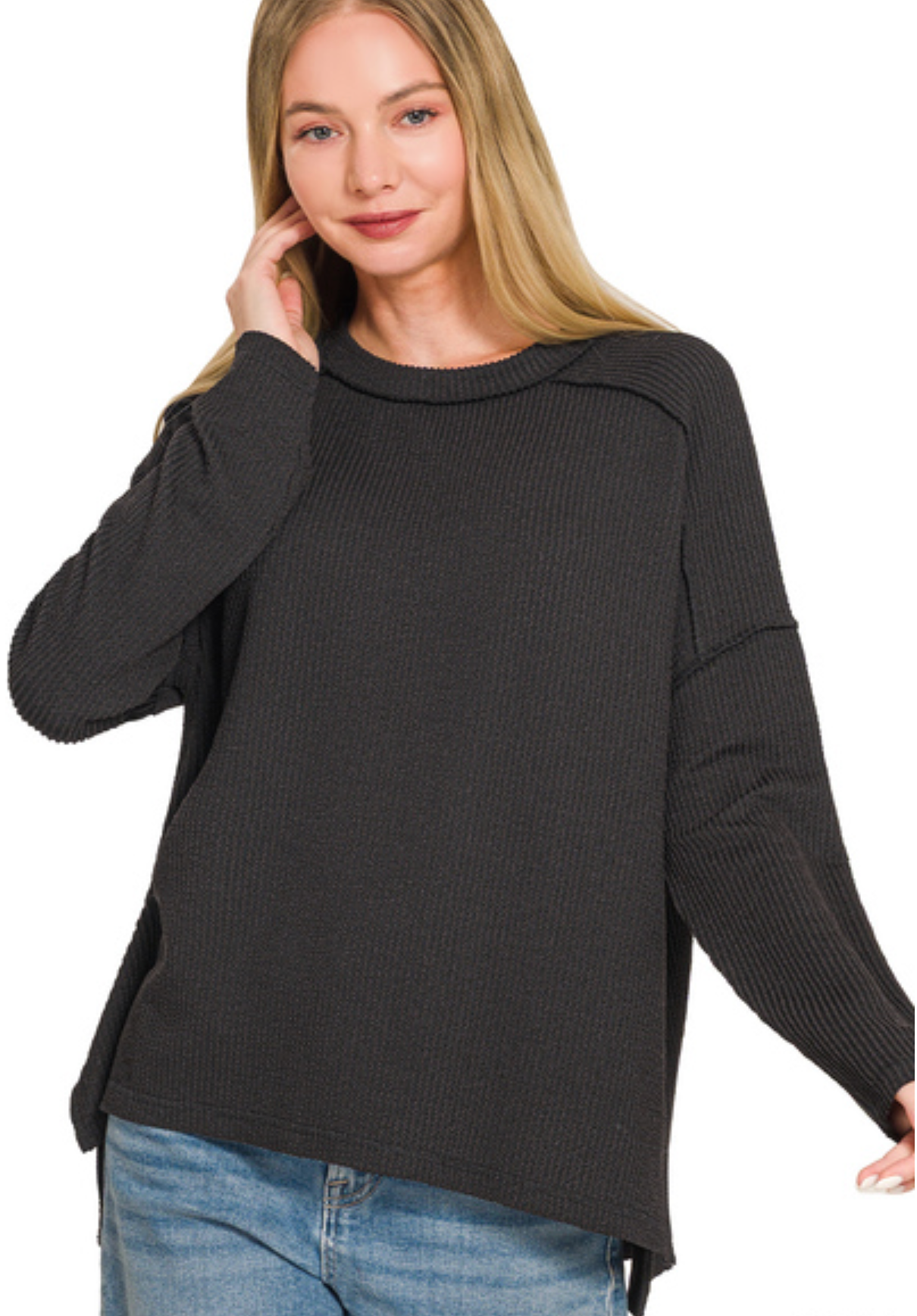 Raised Rib LS Top