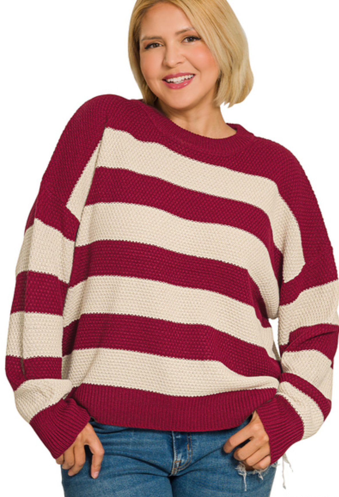 PLUS Striped Sweater