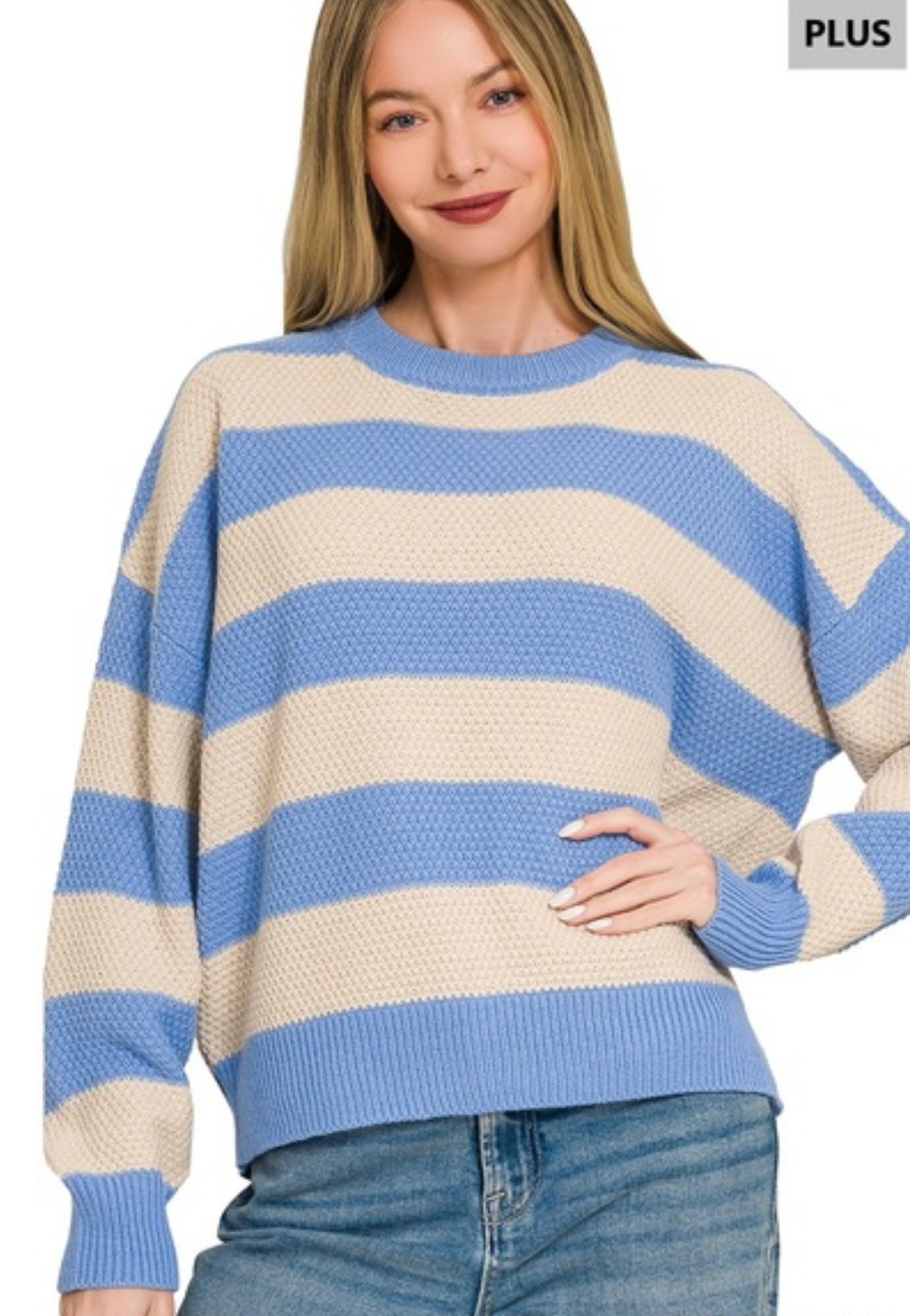 PLUS Striped Sweater