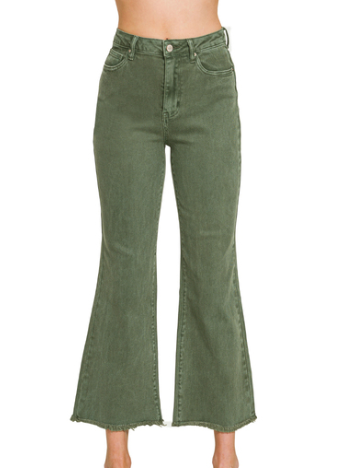 Acid Washed Bootcut Jeans