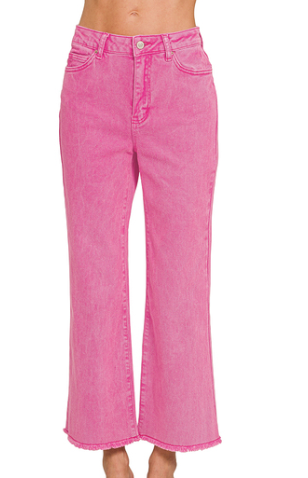 Acid Washed Bootcut Jeans