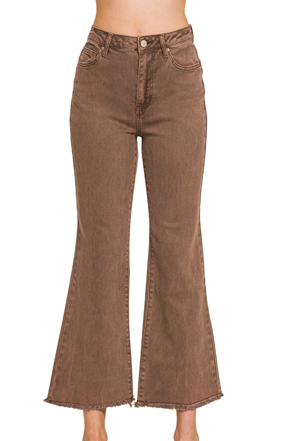 Acid Washed Bootcut Jeans