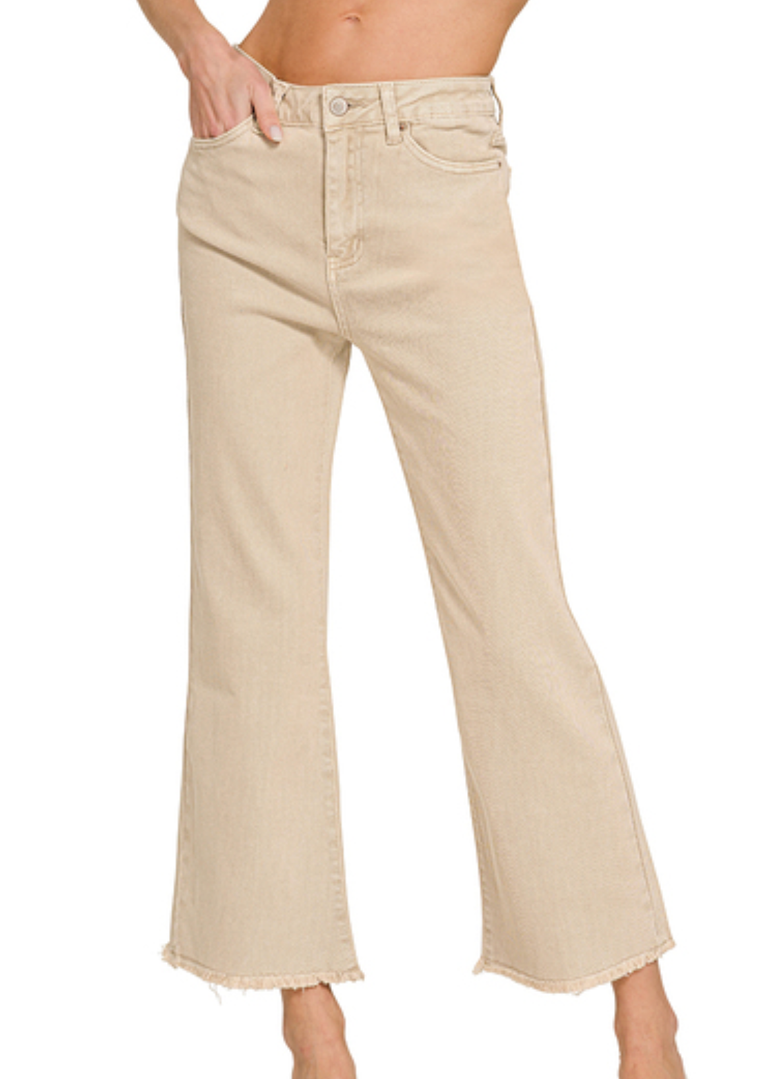 Acid Washed Bootcut Jeans