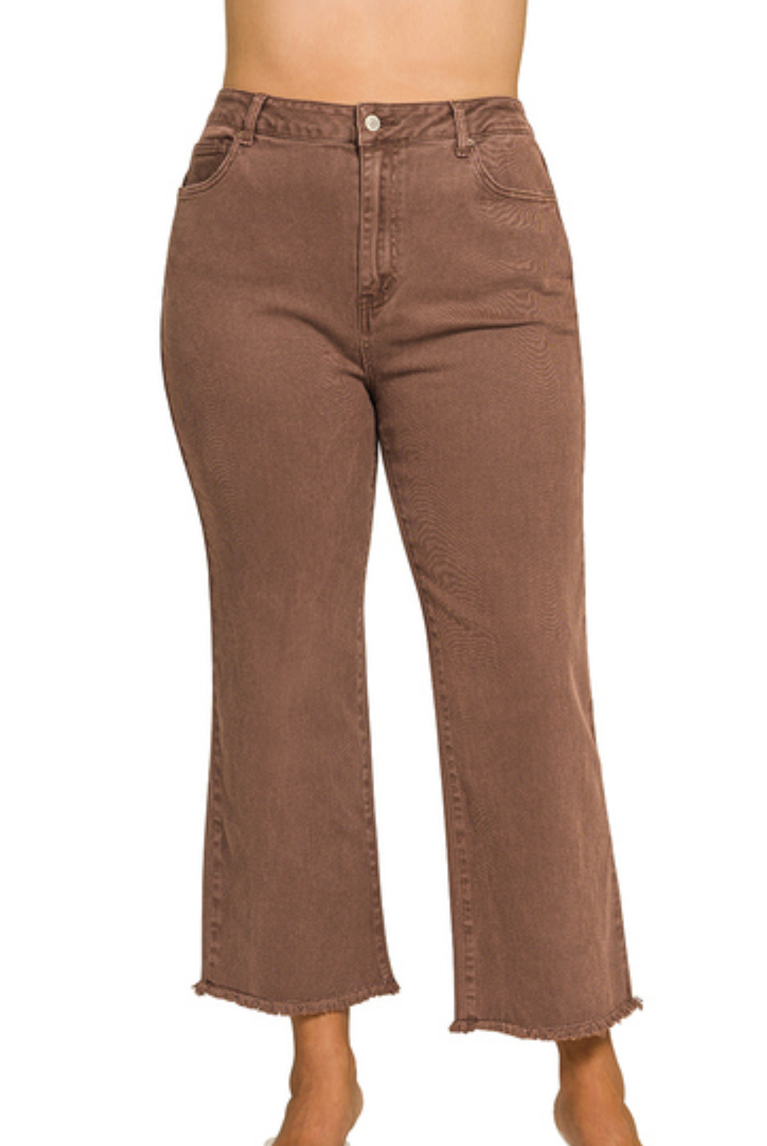PLUS Acid Wash Bootcut Jeans