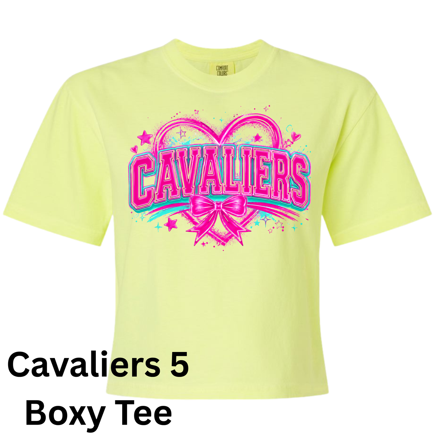 Cavs5 Boxy CC T-Shirt (Neon Lemon)