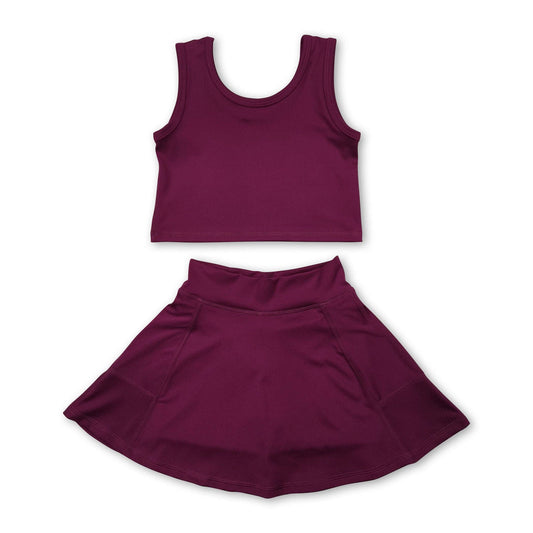 Youth Skort Active Set