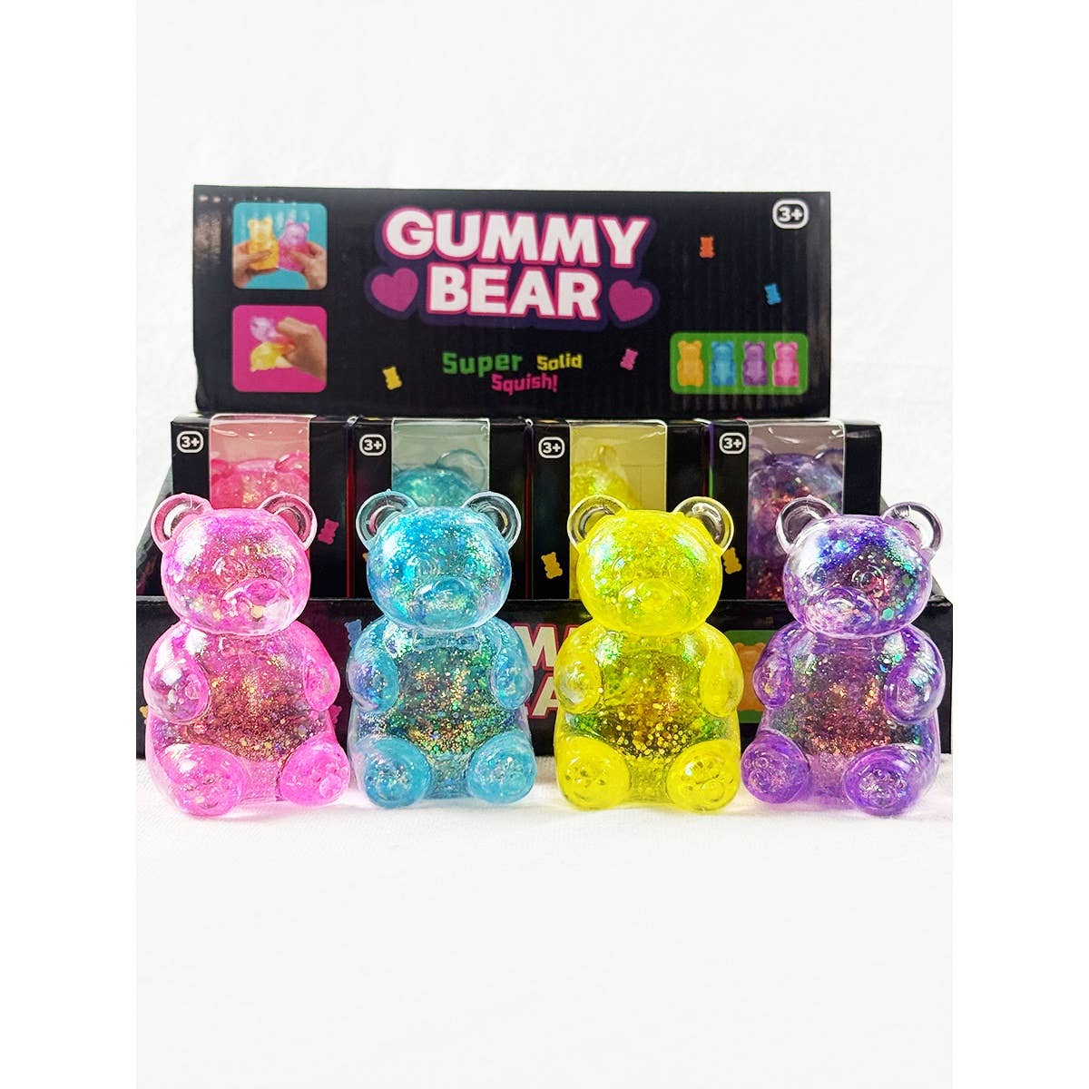Glittered Gummy Bear Squishy